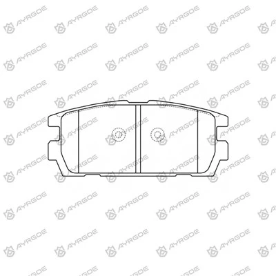 ヒュンダイテラカンNM61用のD11139Mブレーキパッド