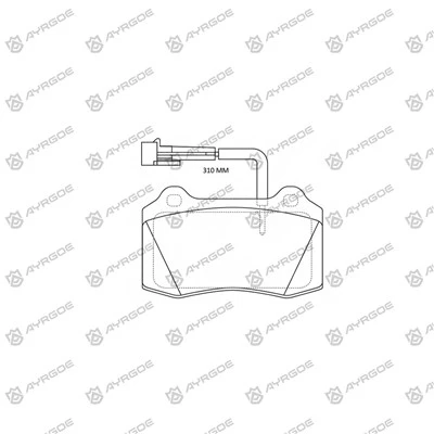 Hafei Brio HFJ7110用のGDB1537ブレーキパッド