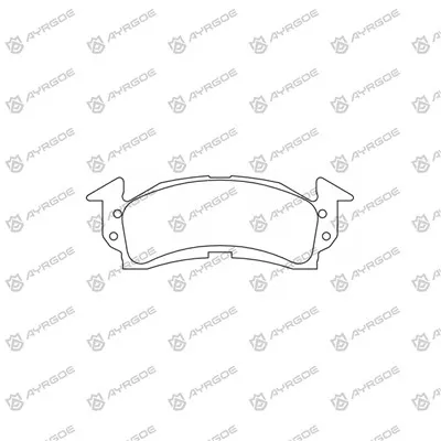 シボレーアストロ5用のPN0404ブレーキパッド